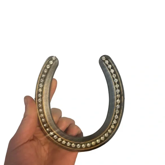 Rhinestone Embellished Horseshoe Accent - Picture 3 of 3